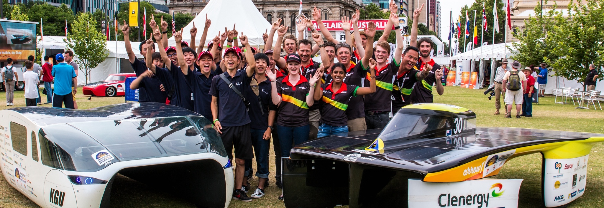Clenergy Team Arrow at the World Solar Challenge in October, 2015